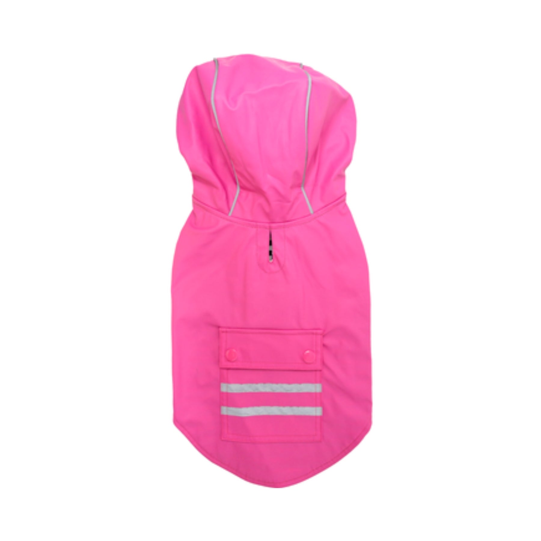 Slicker Raincoat with Striped Lining - Raspberry Pink - Pooch Luxury