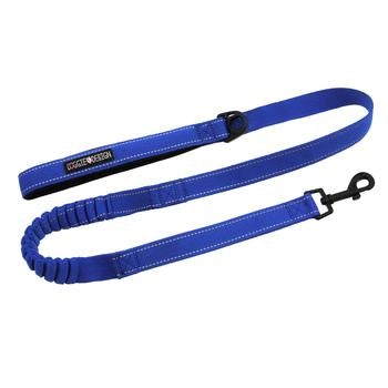 Soft Pull Traffic Dog Leash - Cobalt Blue - Pooch Luxury
