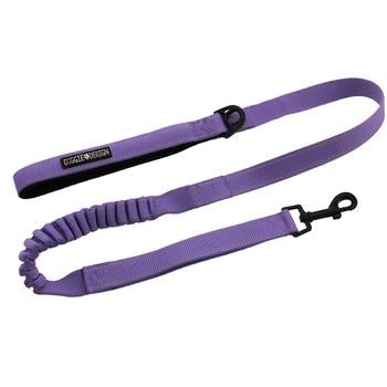 Soft Pull Traffic Dog Leash - Paisley Purple - Pooch Luxury