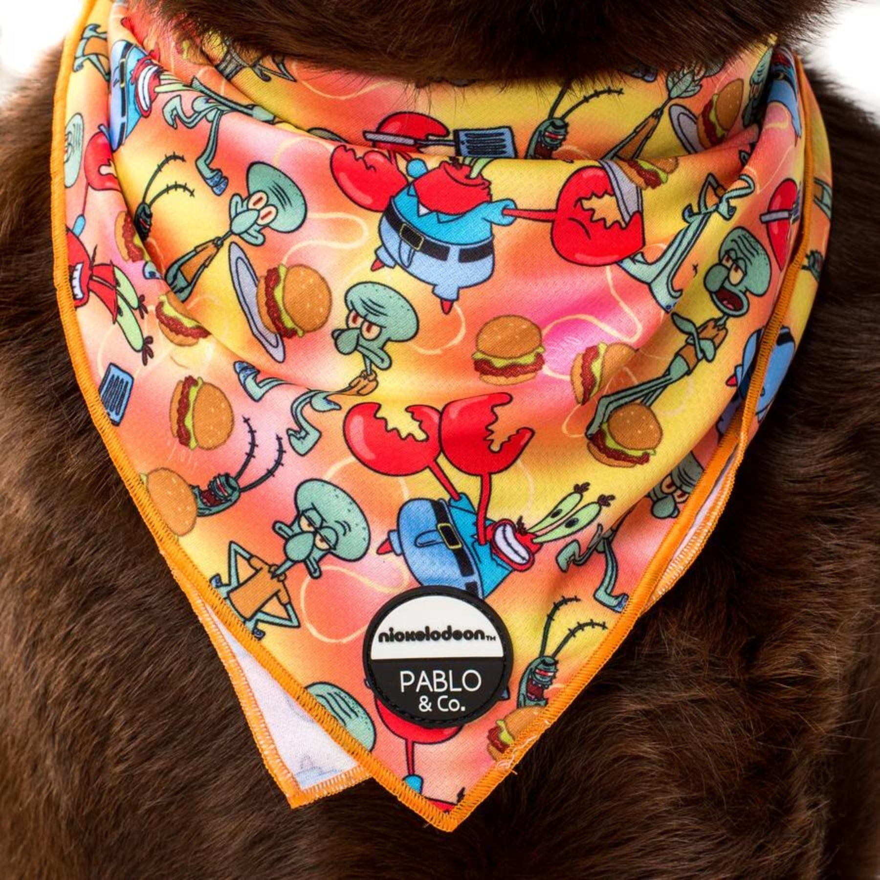 Squidward & Mr. Krabs Dog Bandana - Pooch Luxury