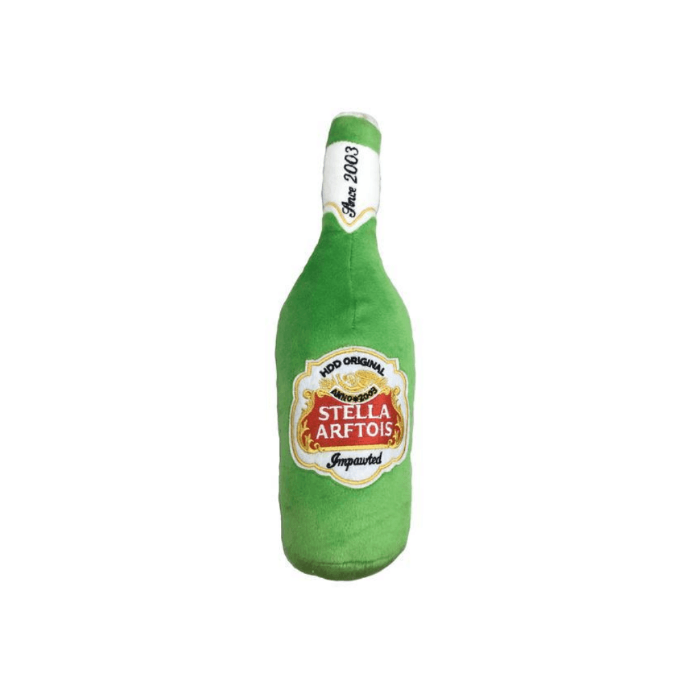Stella Arftois Beer Bottle Plush Toy - Pooch Luxury