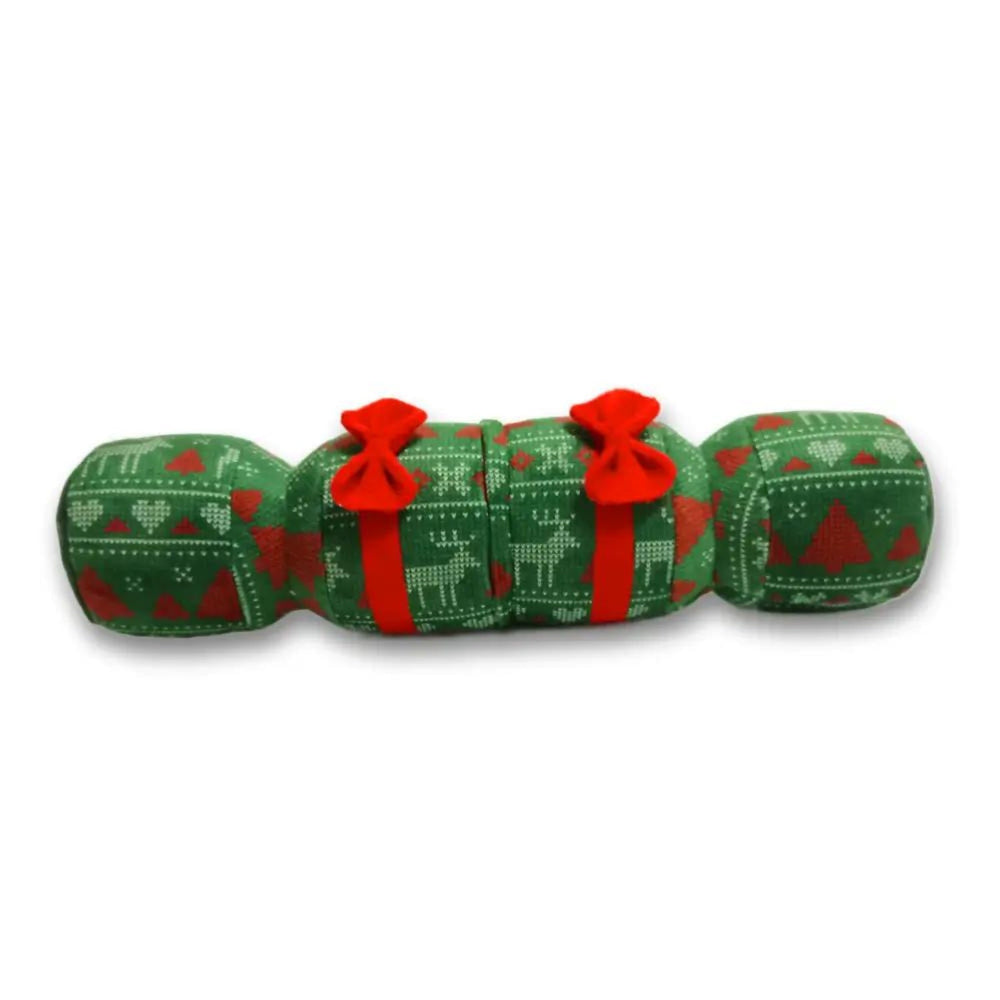 Ugly Christmas Cracker Green Dog Toy - Pooch Luxury