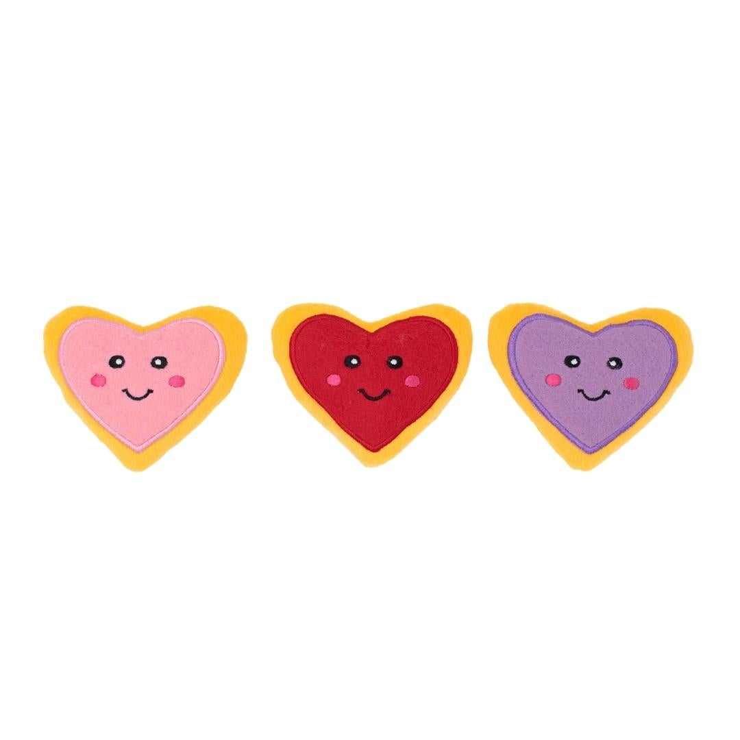 Valentine's Miniz 3-Pack - Heart Cookies - Pooch Luxury