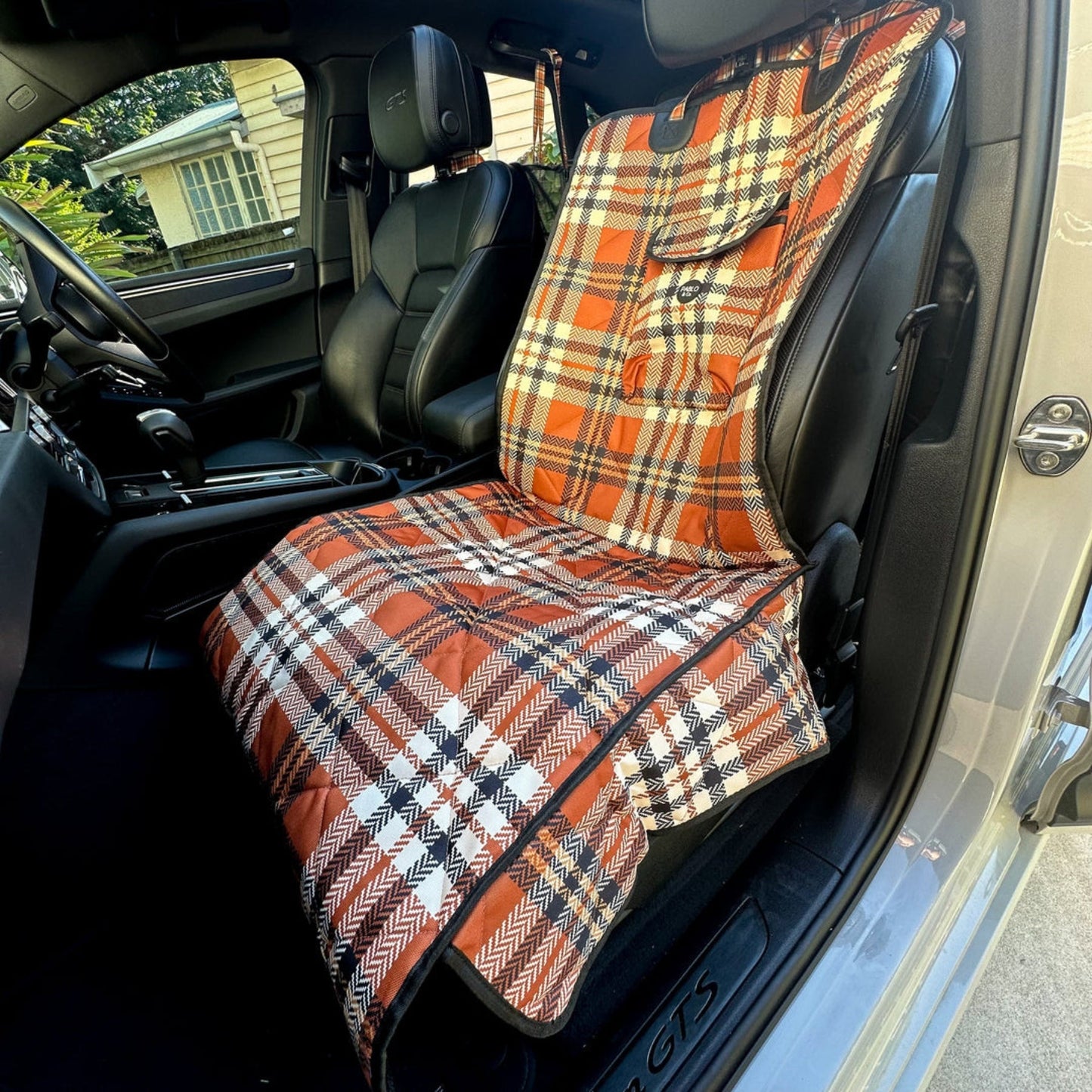 
                  
                    Vintage Plaid Deluxe Single Car Seat Cover - Pooch Luxury
                  
                