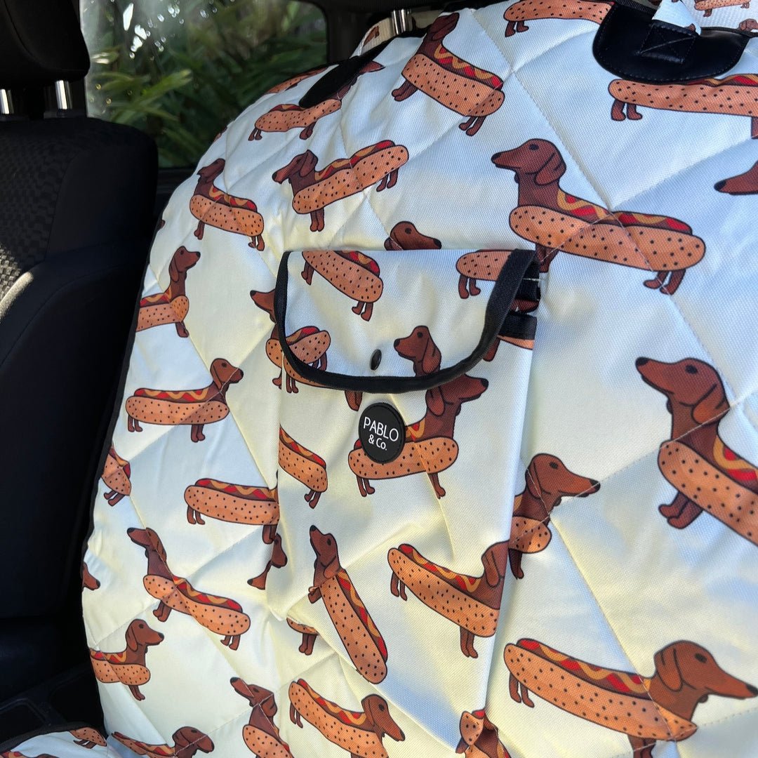Wiener Dogs Deluxe Single Car Seat Cover - Pooch Luxury