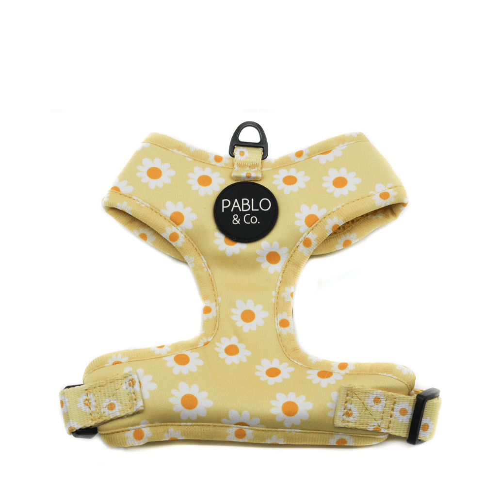 Yellow Daisy Adjustable Harness - Pooch Luxury